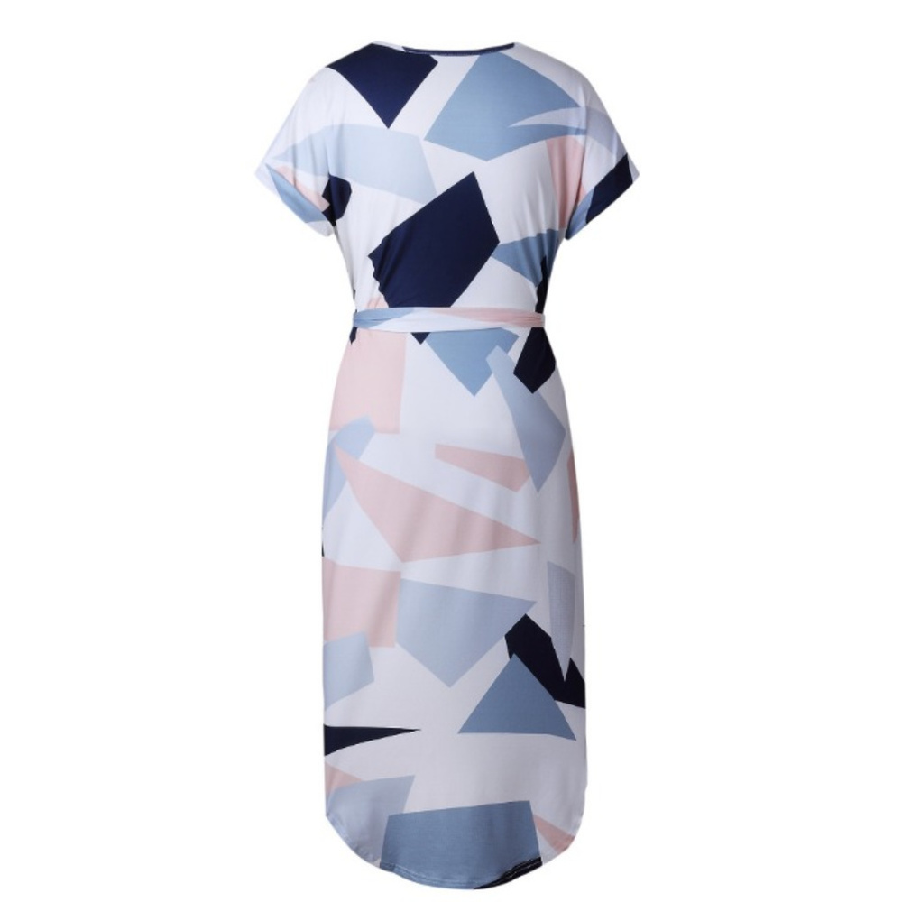HOST PICK- Boho Summer V-neck Midi Printed Dress - Picture 3 of 6